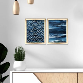 Wallity Cuadros Decorativos Enmarcados en MDF Multicolor (2 Piezas)